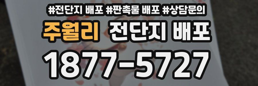 주월리 전단지 배포