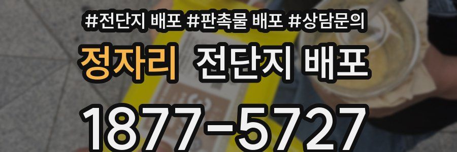 정자리 전단지 배포