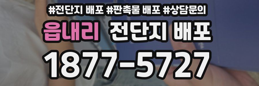 읍내리 전단지 배포