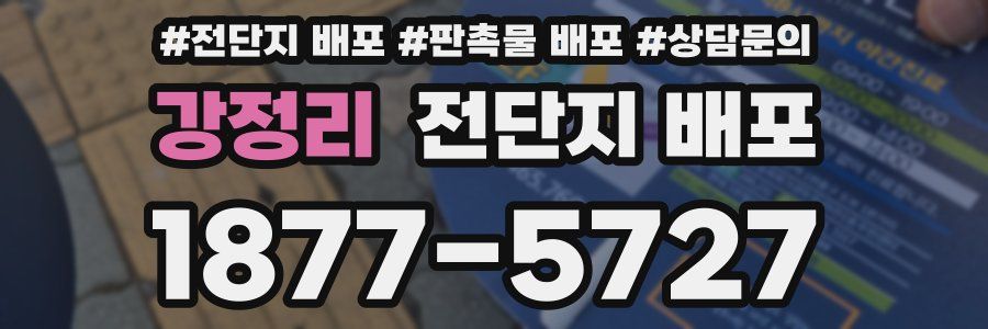 강정리 전단지 배포