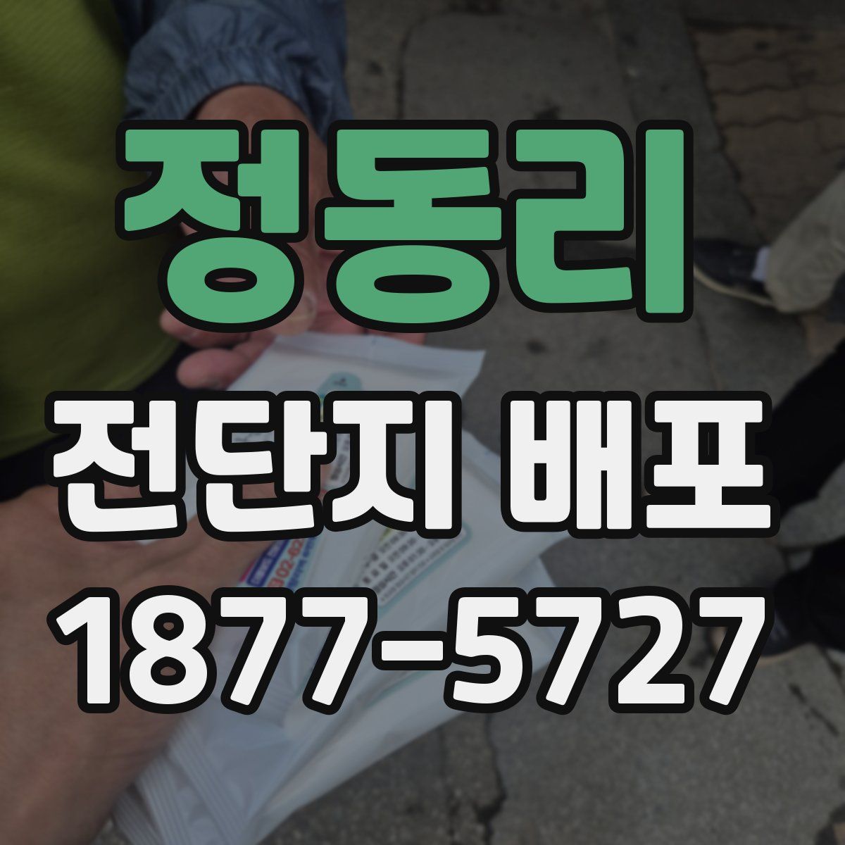정동리 전단지 배포