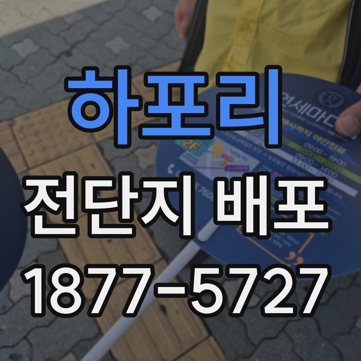 하포리 전단지 배포