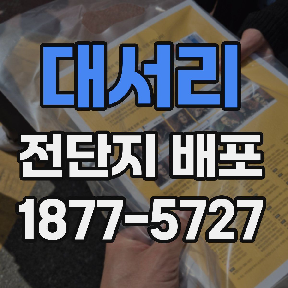 대서리 전단지 배포