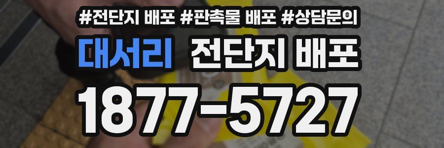대서리 전단지 배포