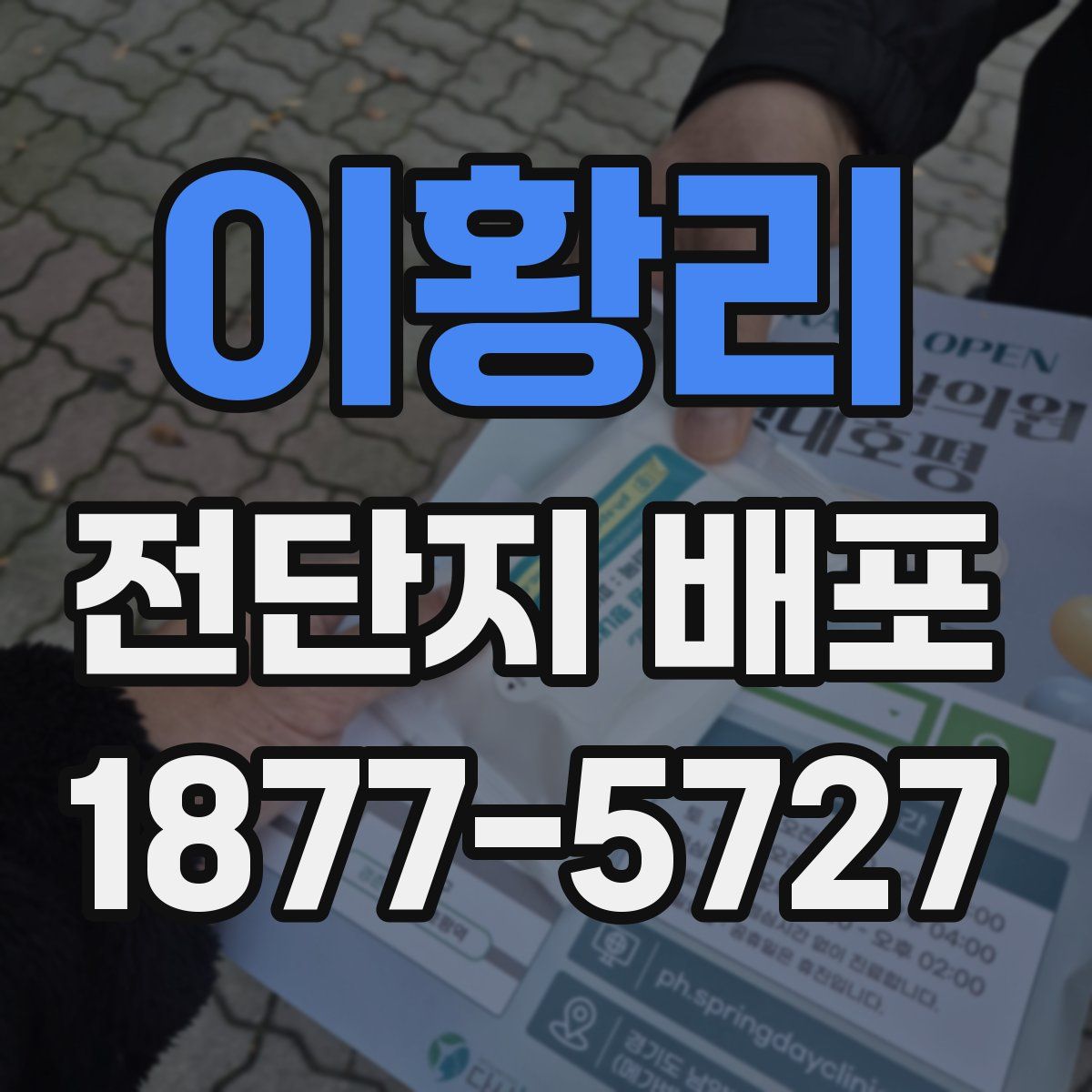 이황리 전단지 배포