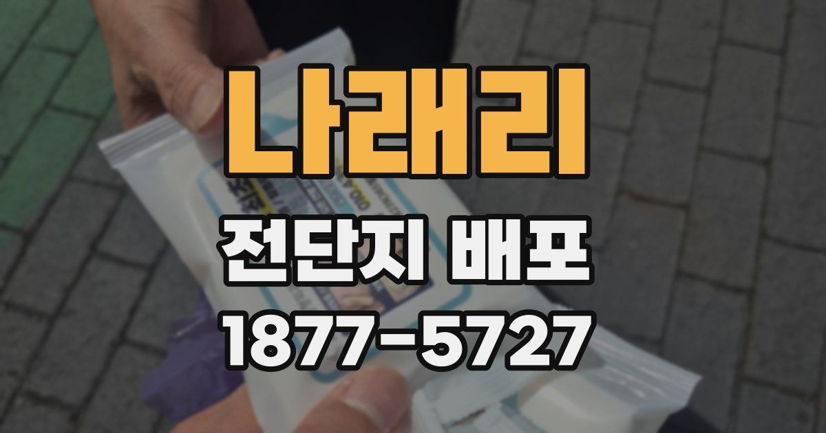 나래리 전단지 배포