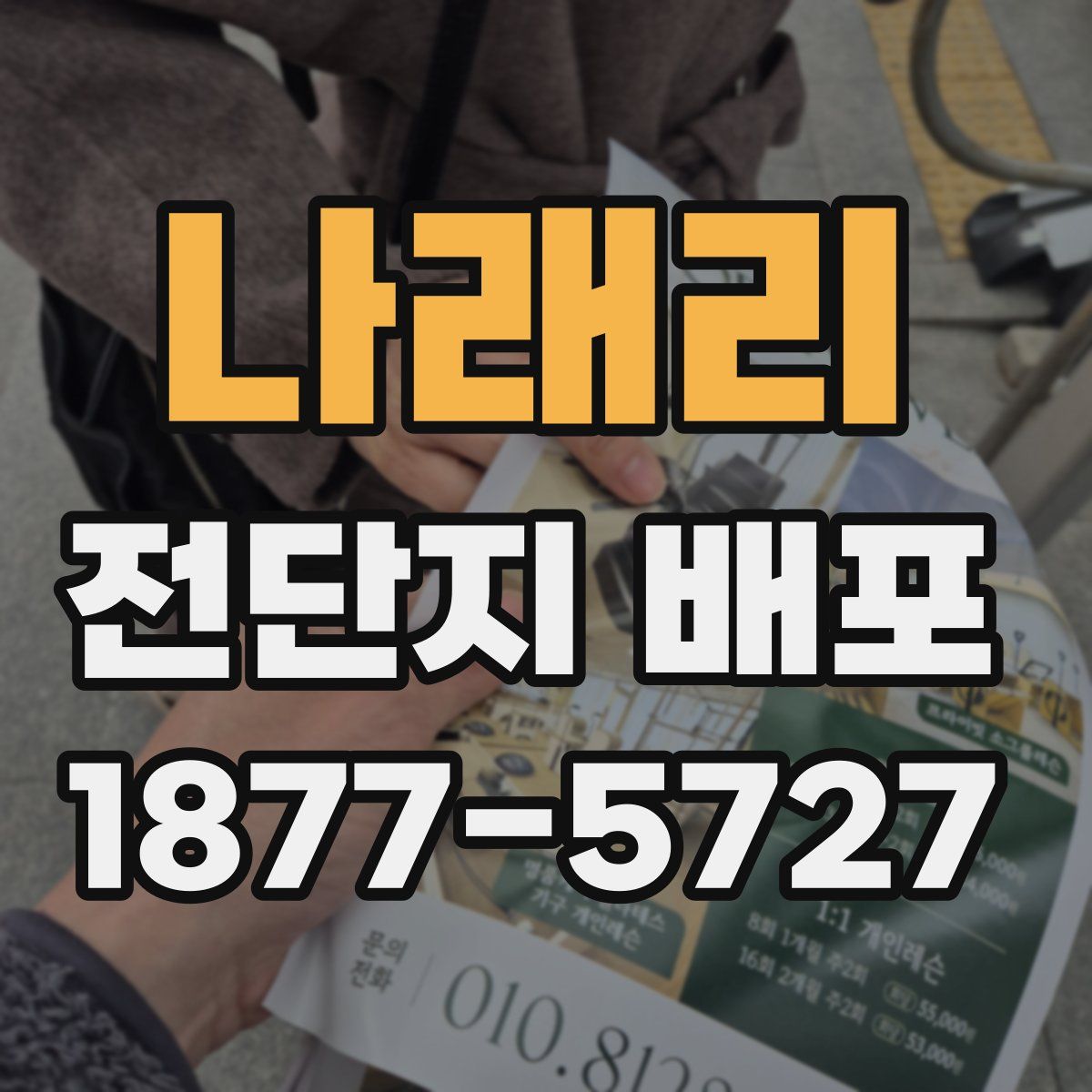 나래리 전단지 배포