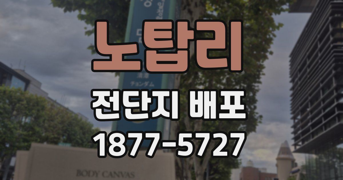 노탑리 전단지 배포