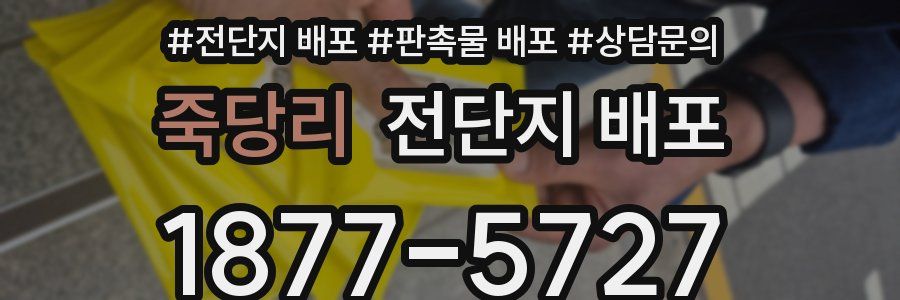 죽당리 전단지 배포