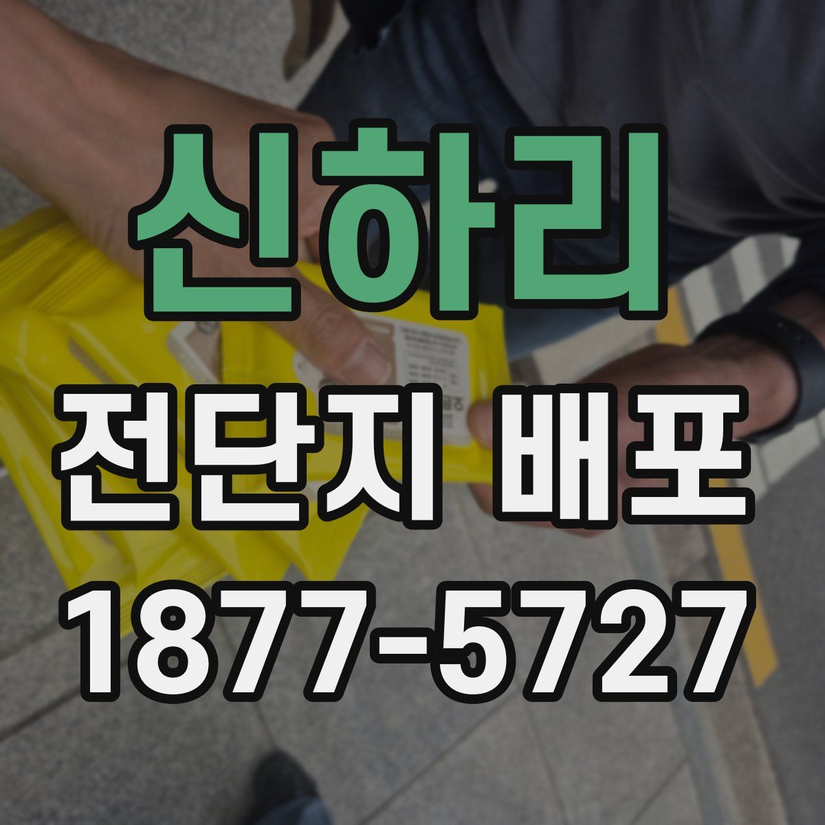 신하리 전단지 배포
