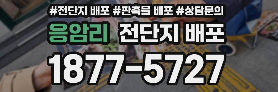 응암리 전단지 배포