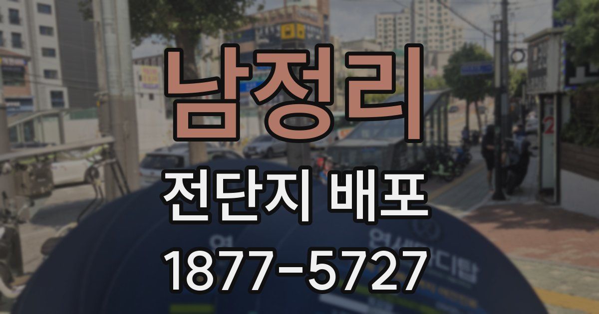 남정리 전단지 배포