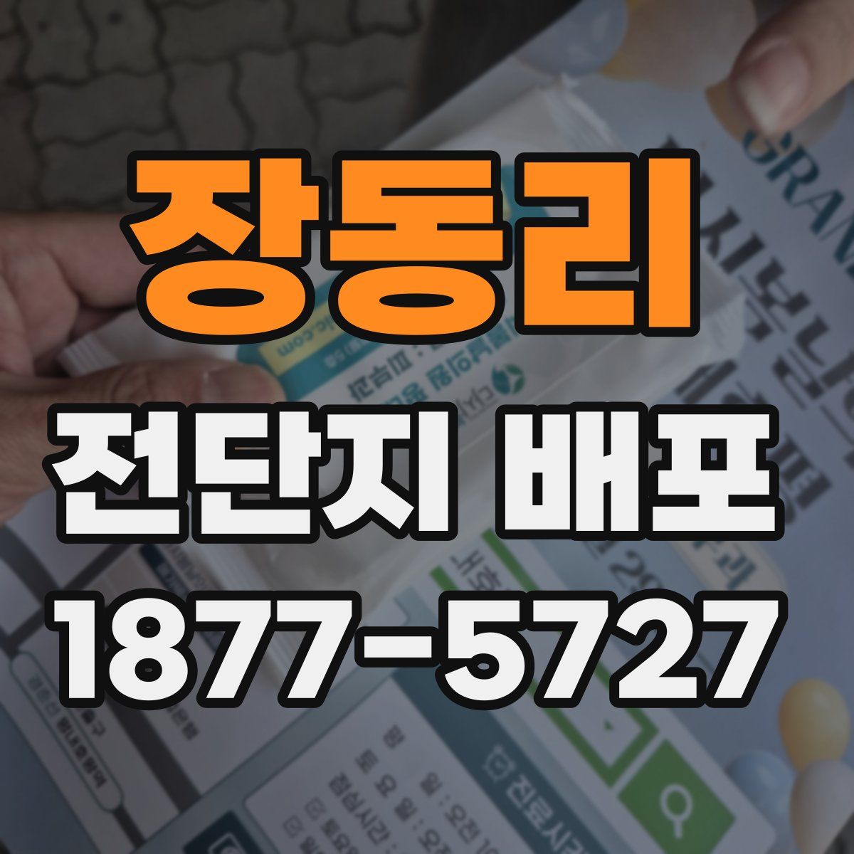 장동리 전단지 배포