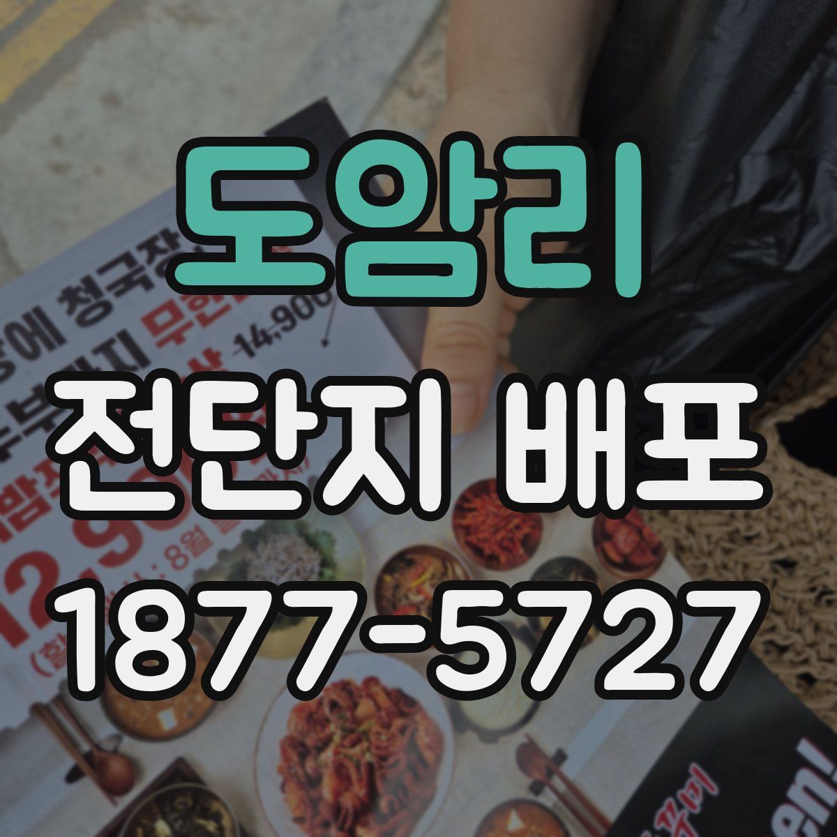도암리 전단지 배포