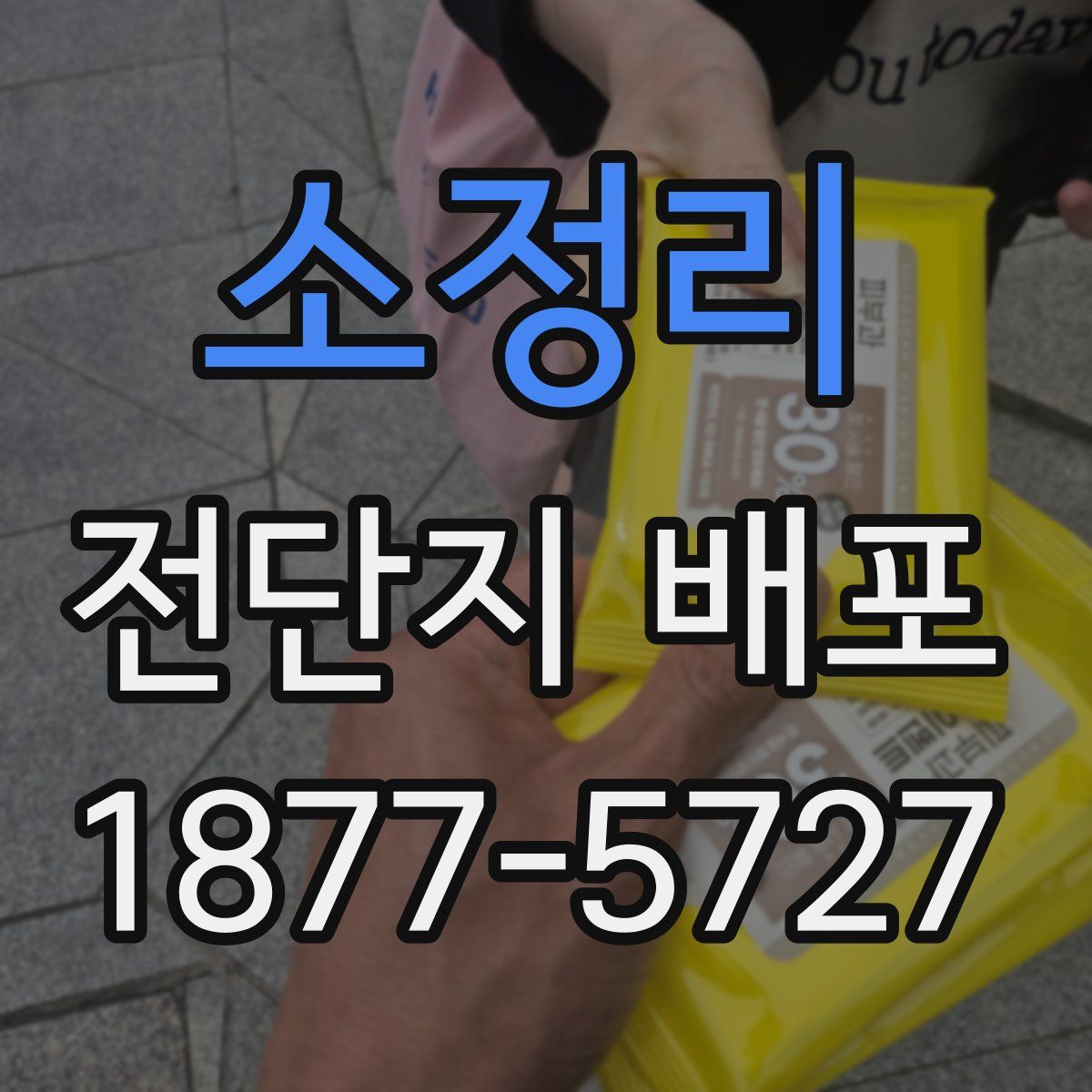 소정리 전단지 배포
