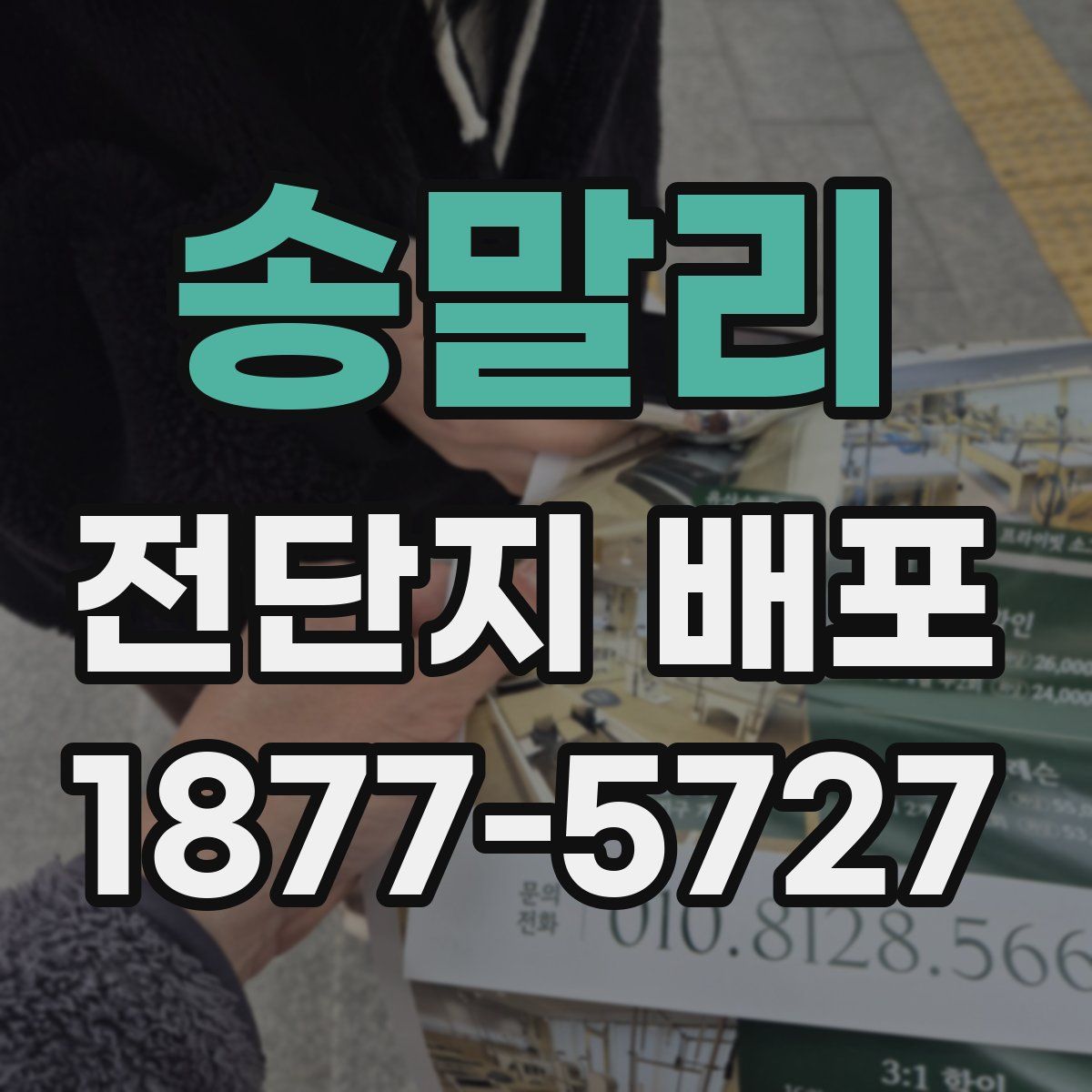 송말리 전단지 배포