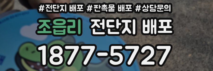 조읍리 전단지 배포