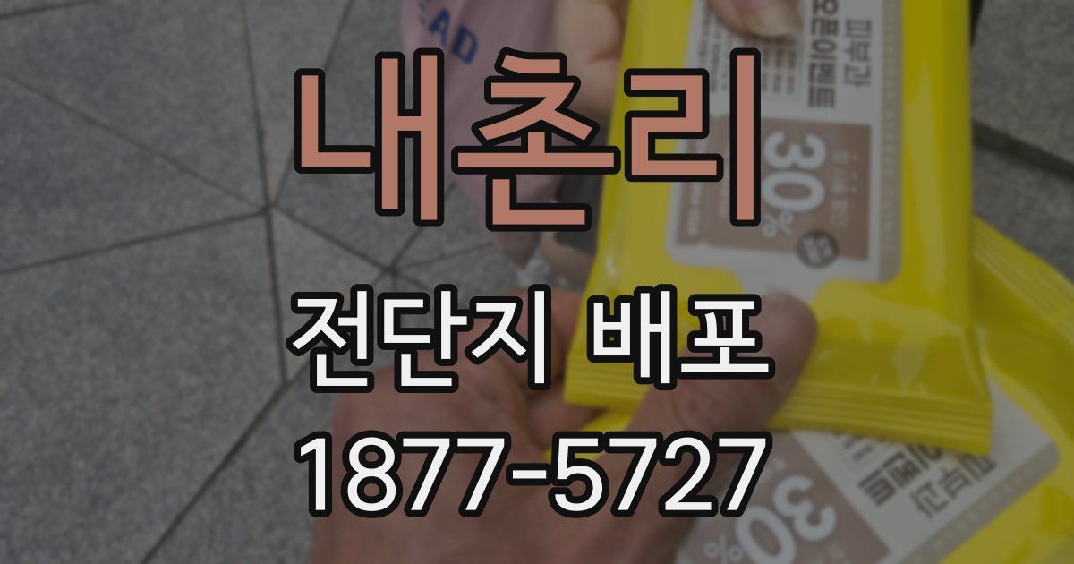 내촌리 전단지 배포