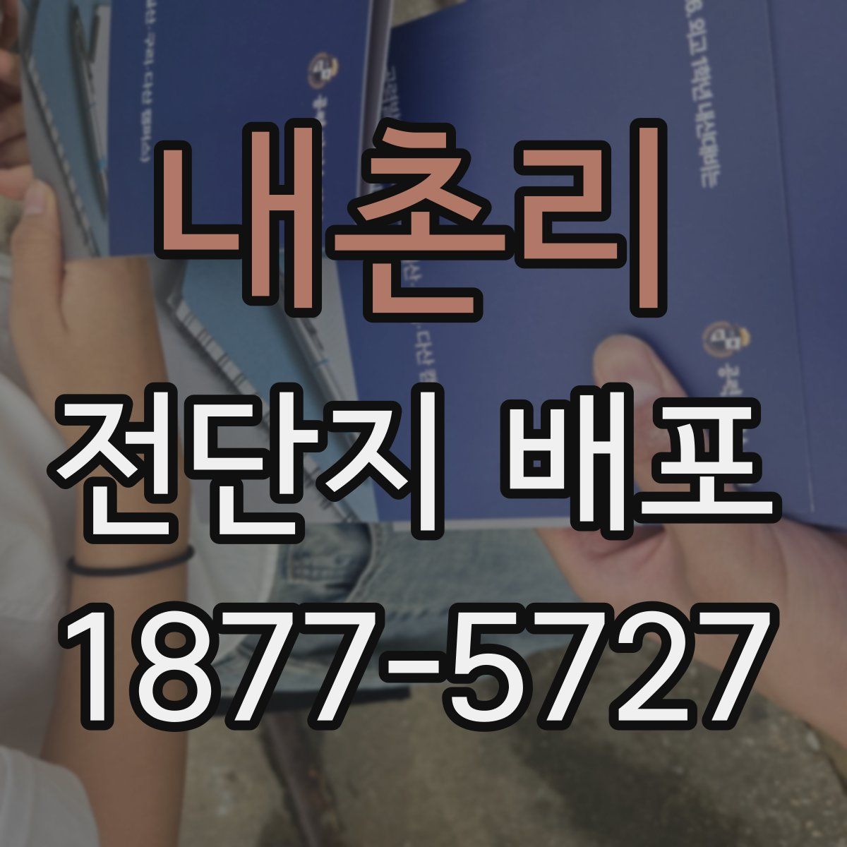 내촌리 전단지 배포