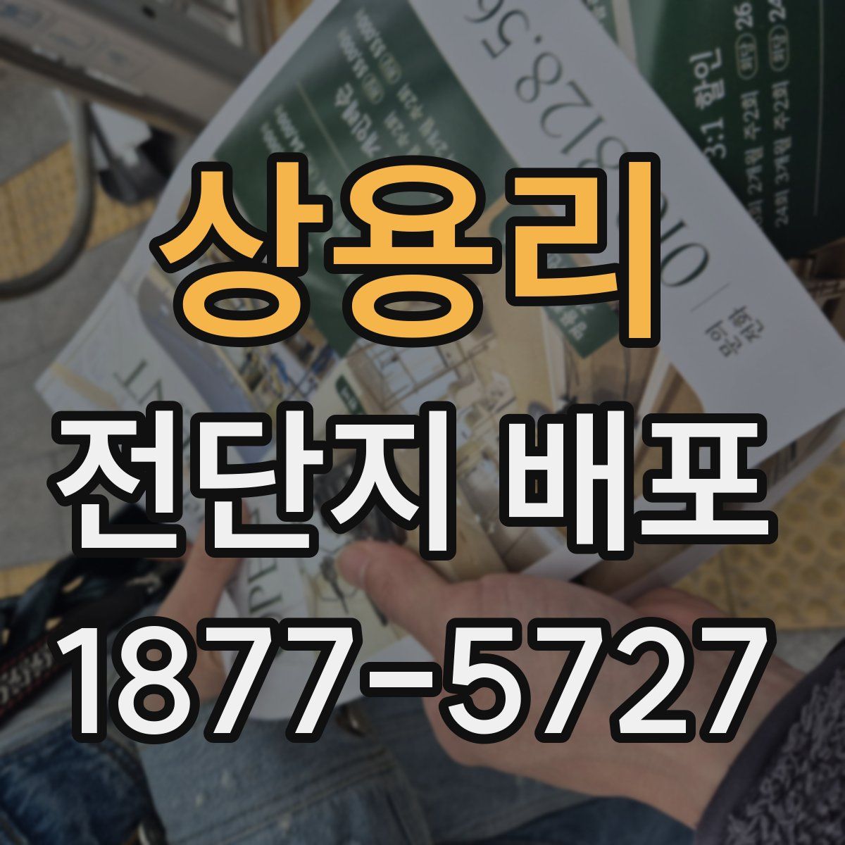 상용리 전단지 배포