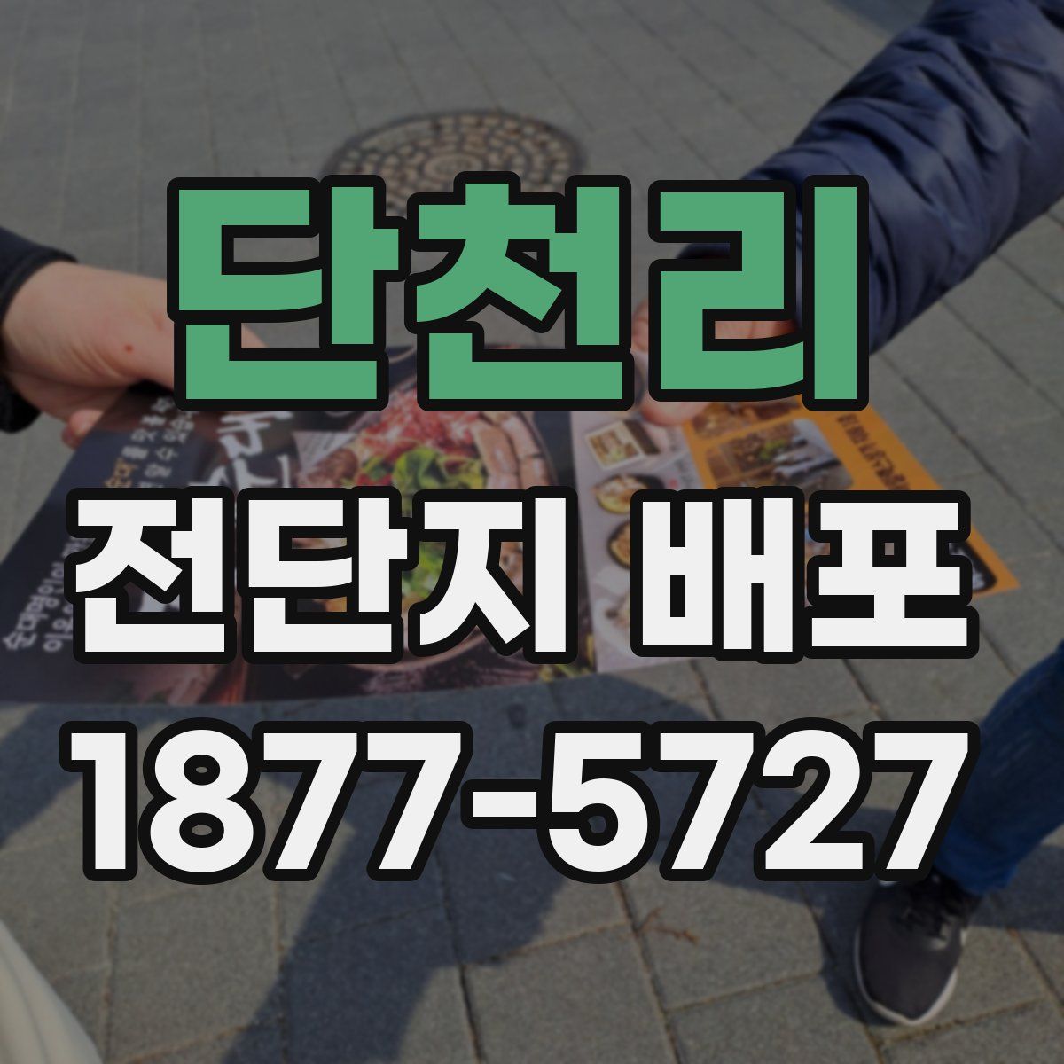 단천리 전단지 배포