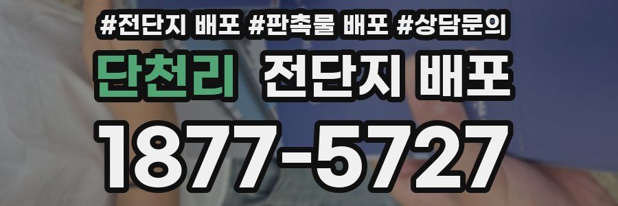 단천리 전단지 배포