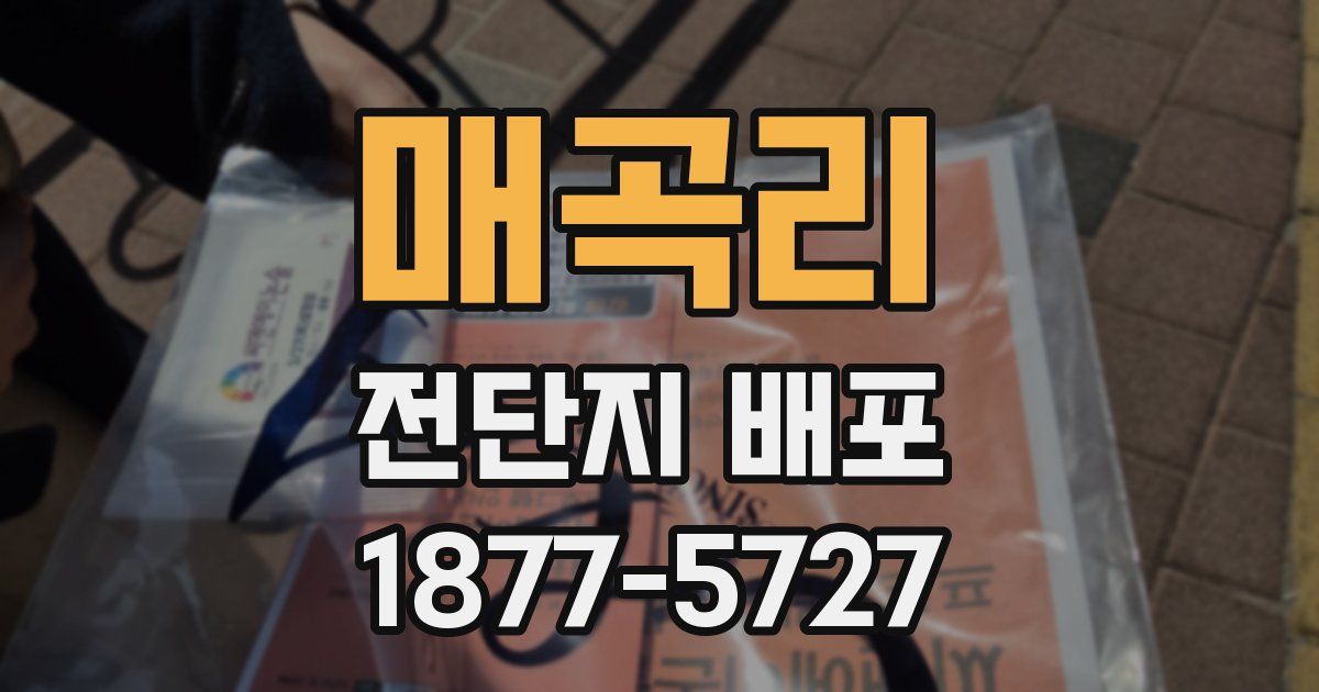 매곡리 전단지 배포