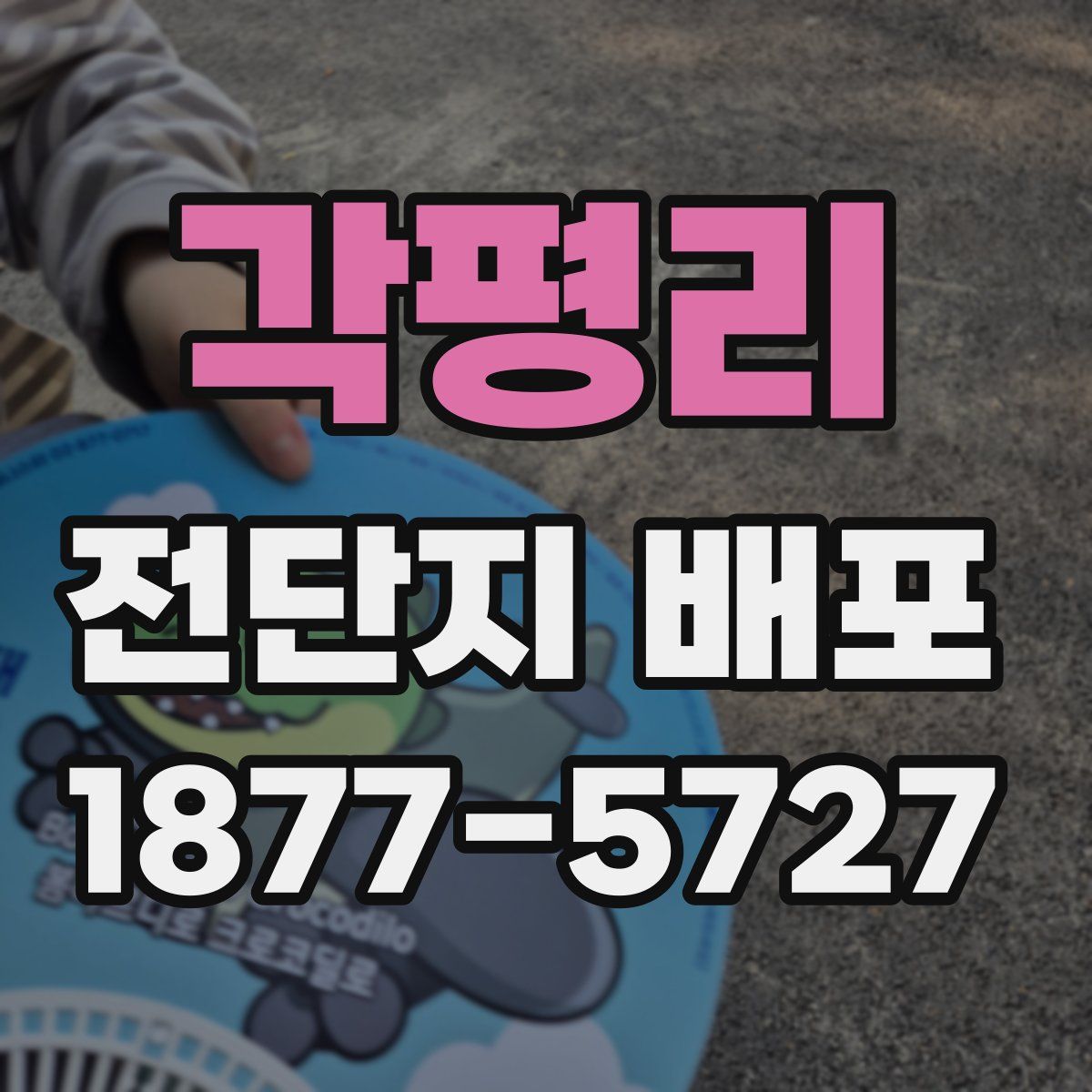 각평리 전단지 배포