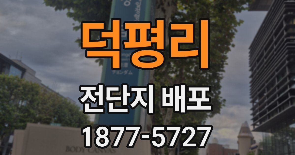 덕평리 전단지 배포