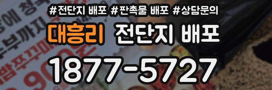 대흥리 전단지 배포
