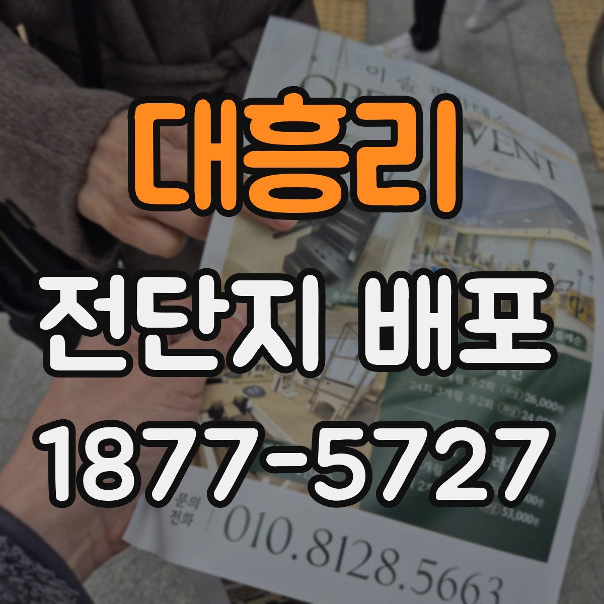 대흥리 전단지 배포