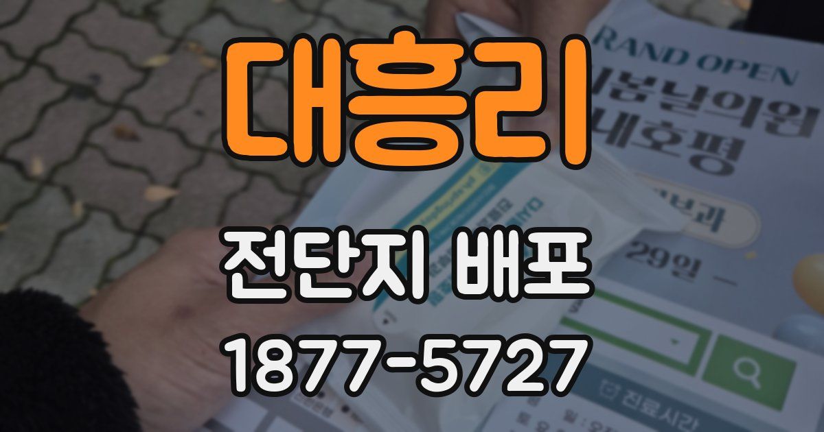 대흥리 전단지 배포