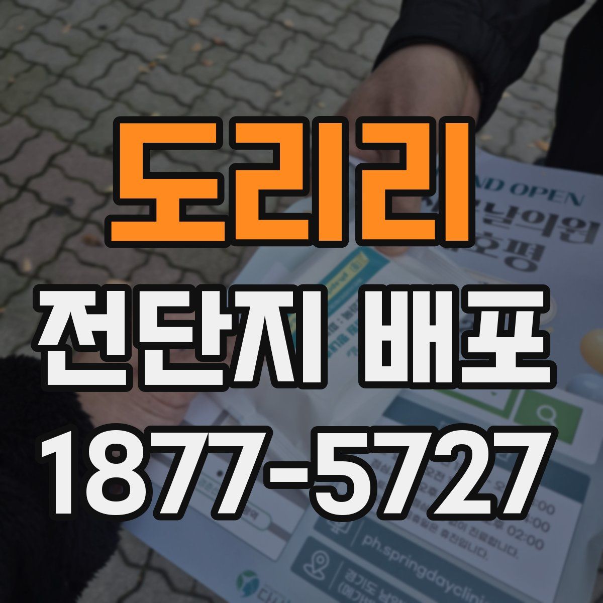 도리리 전단지 배포