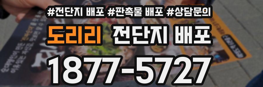 도리리 전단지 배포