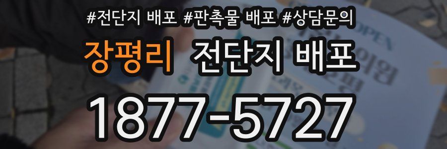 장평리 전단지 배포