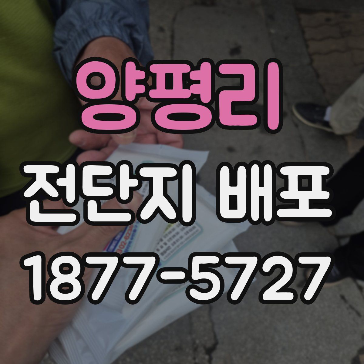 양평리 전단지 배포