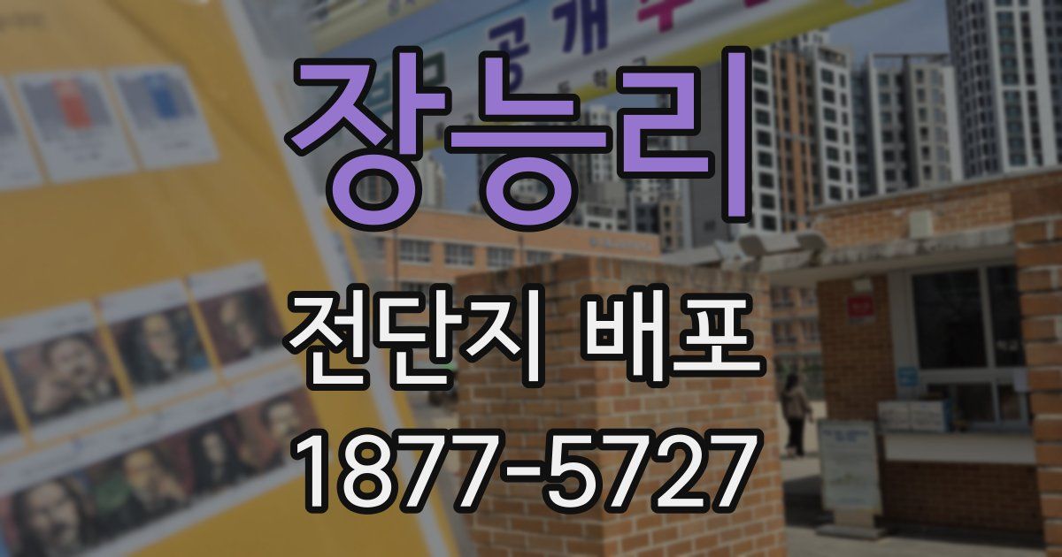 장능리 전단지 배포