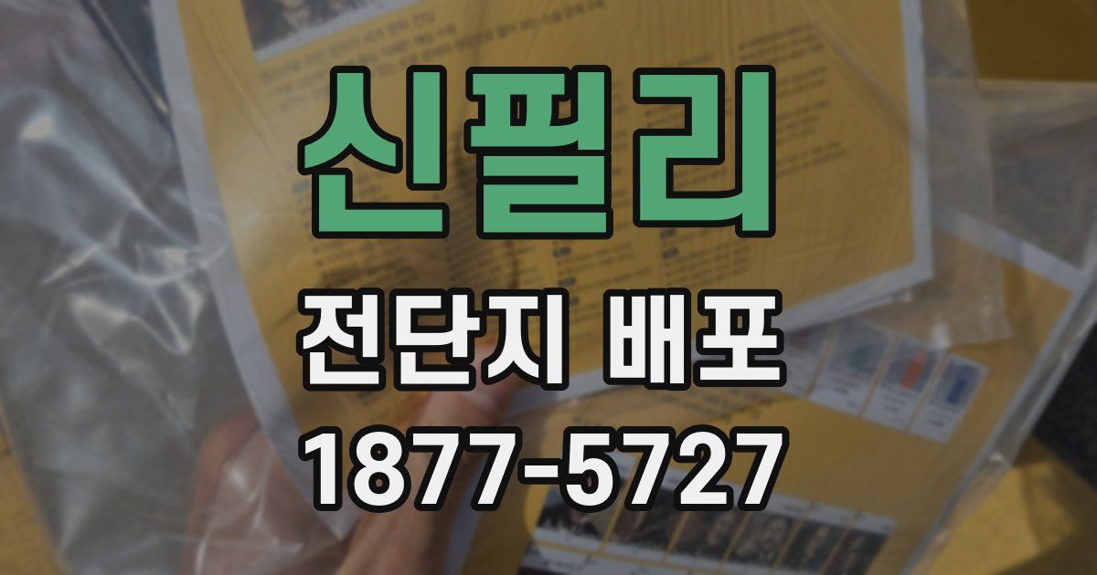 신필리 전단지 배포