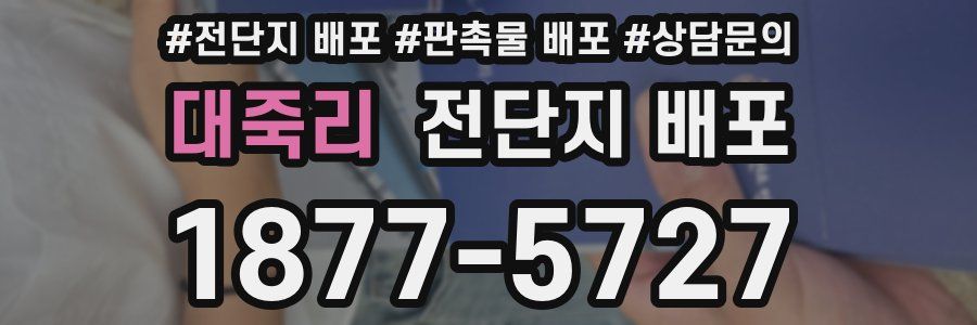 대죽리 전단지 배포
