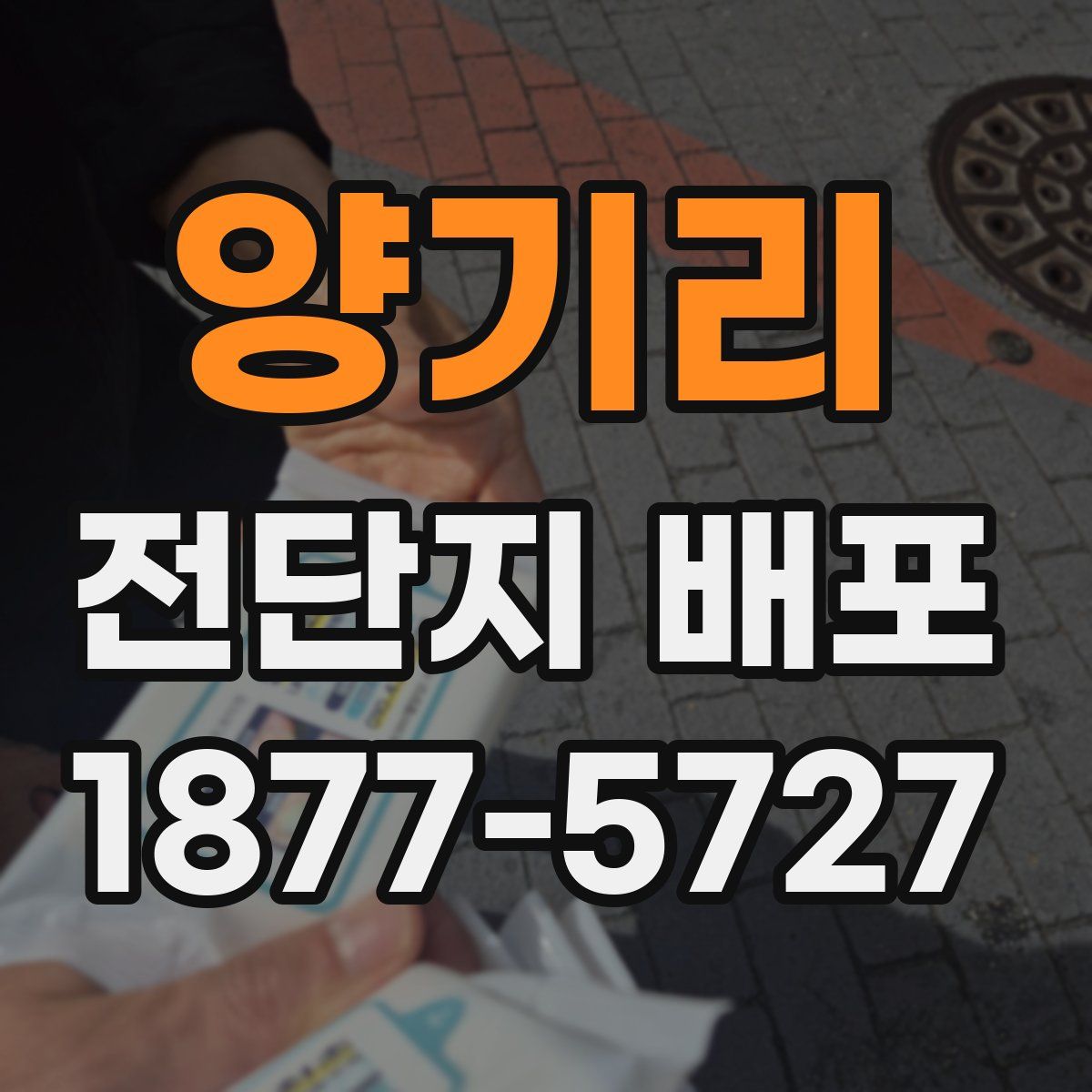 양기리 전단지 배포