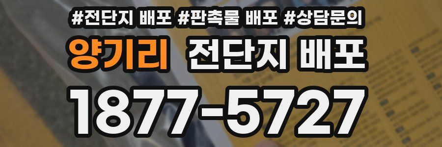 양기리 전단지 배포