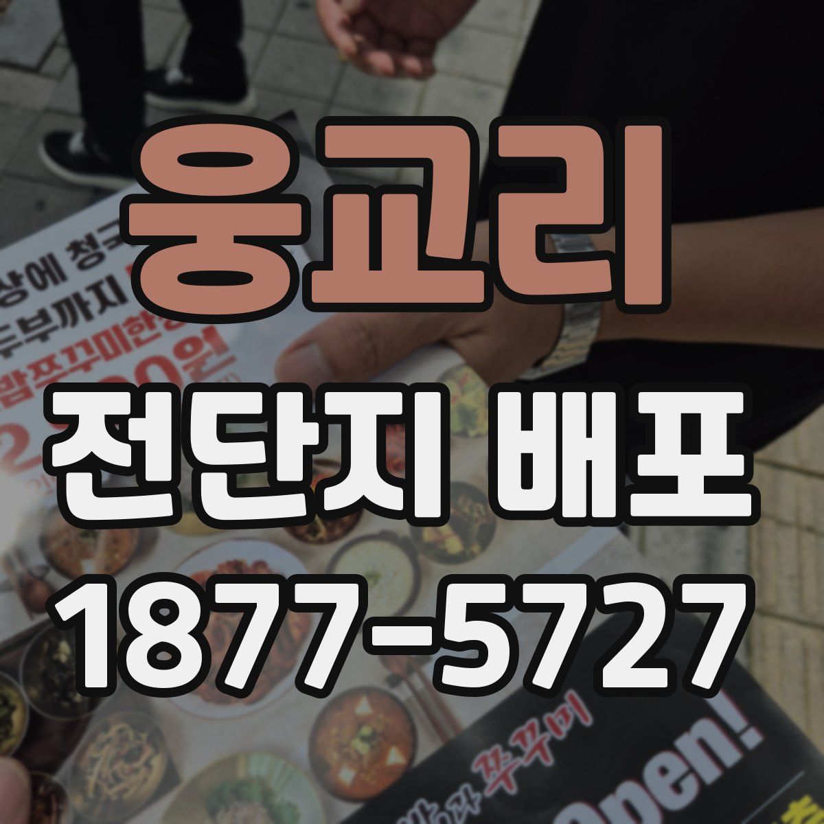 웅교리 전단지 배포