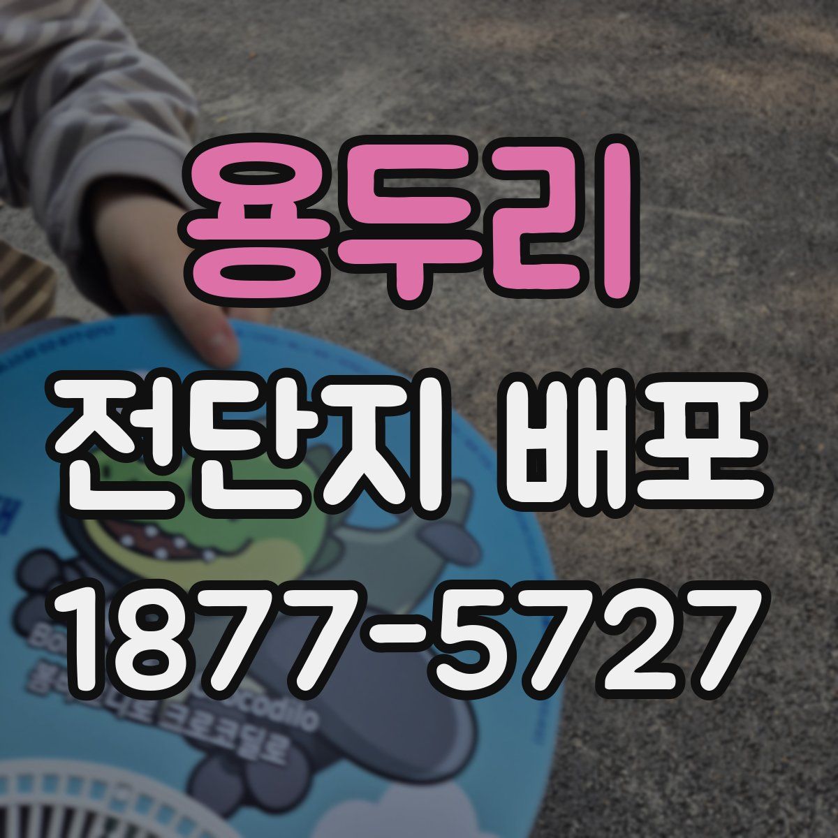 용두리 전단지 배포