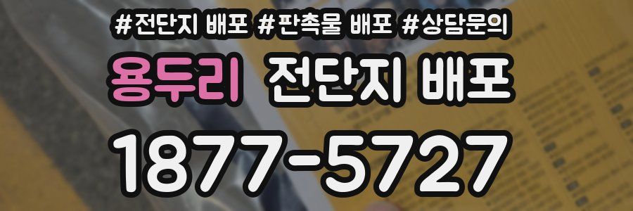 용두리 전단지 배포