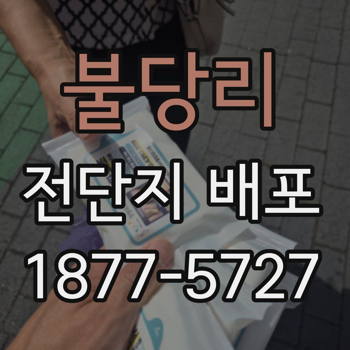 불당리 전단지 배포