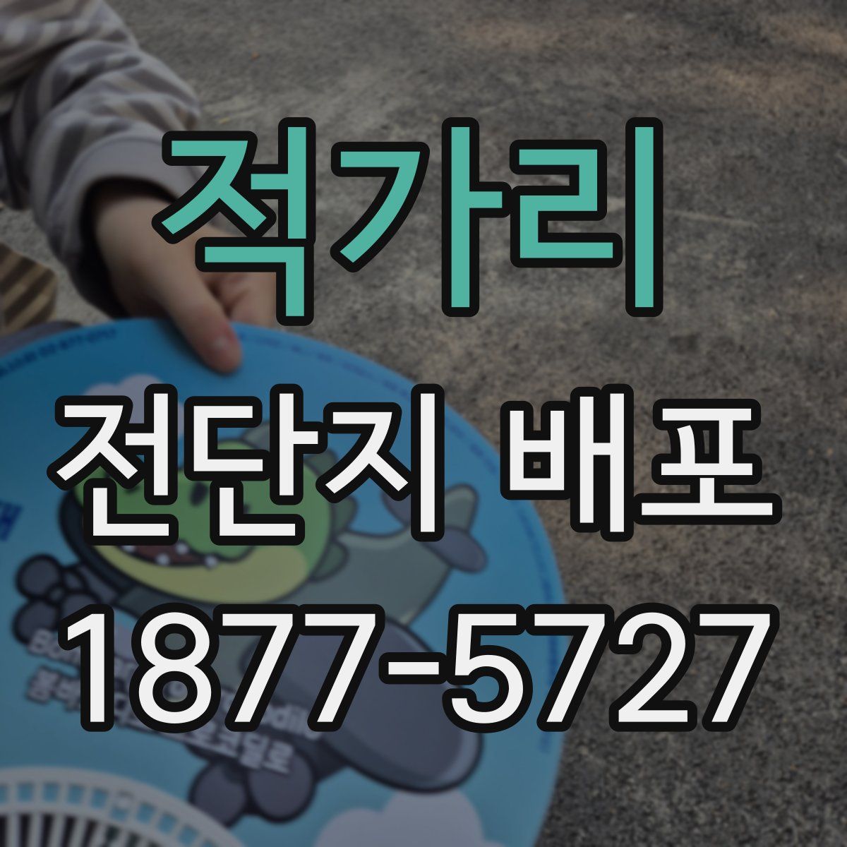 적가리 전단지 배포