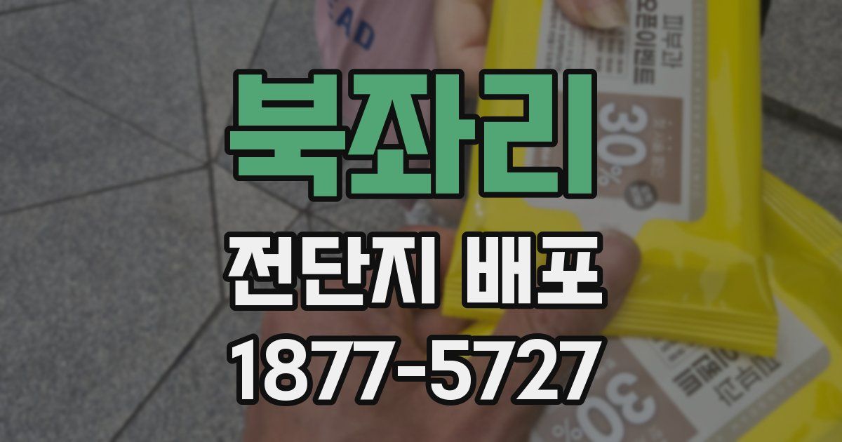 북좌리 전단지 배포