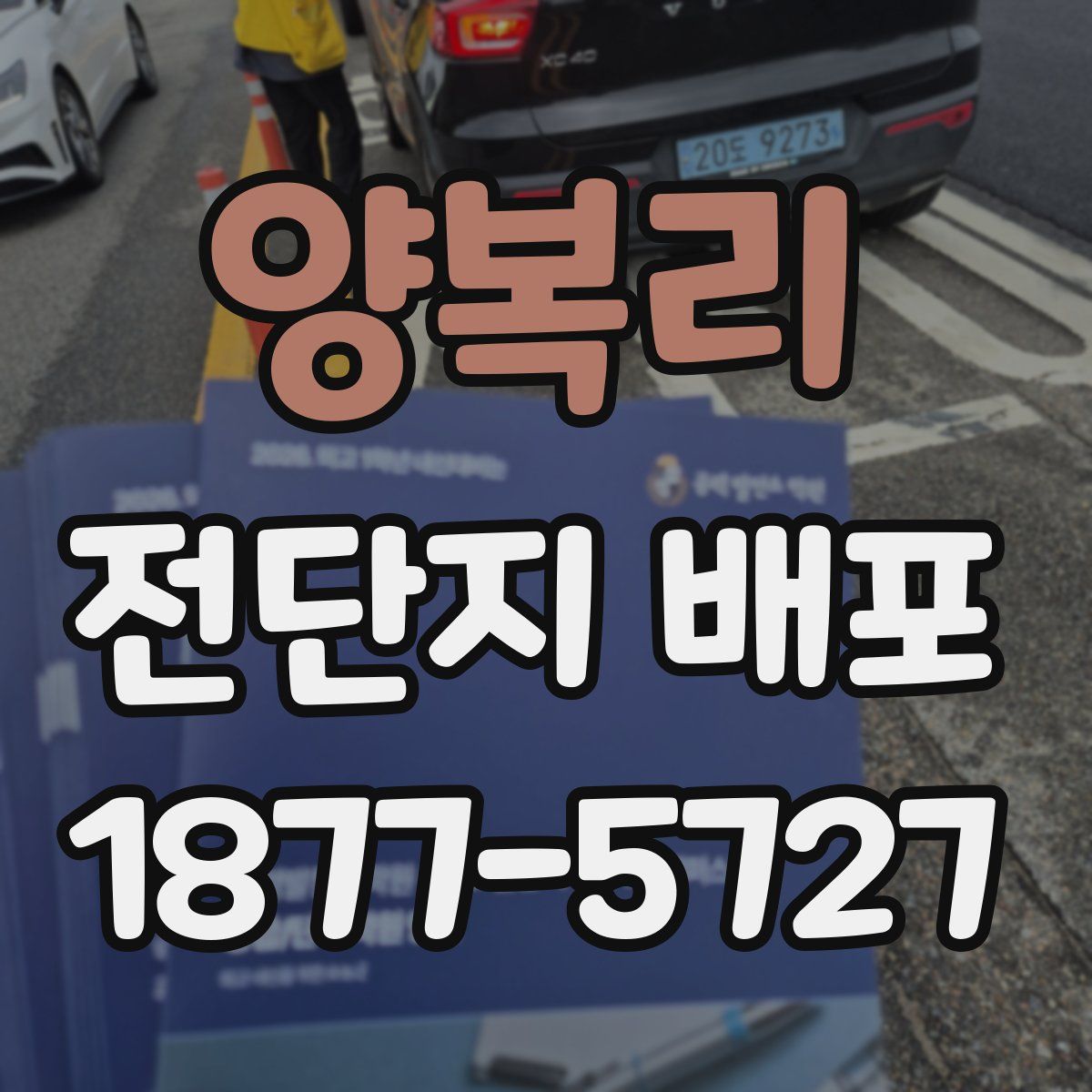 양복리 전단지 배포