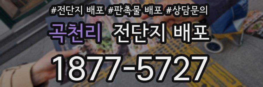 곡천리 전단지 배포