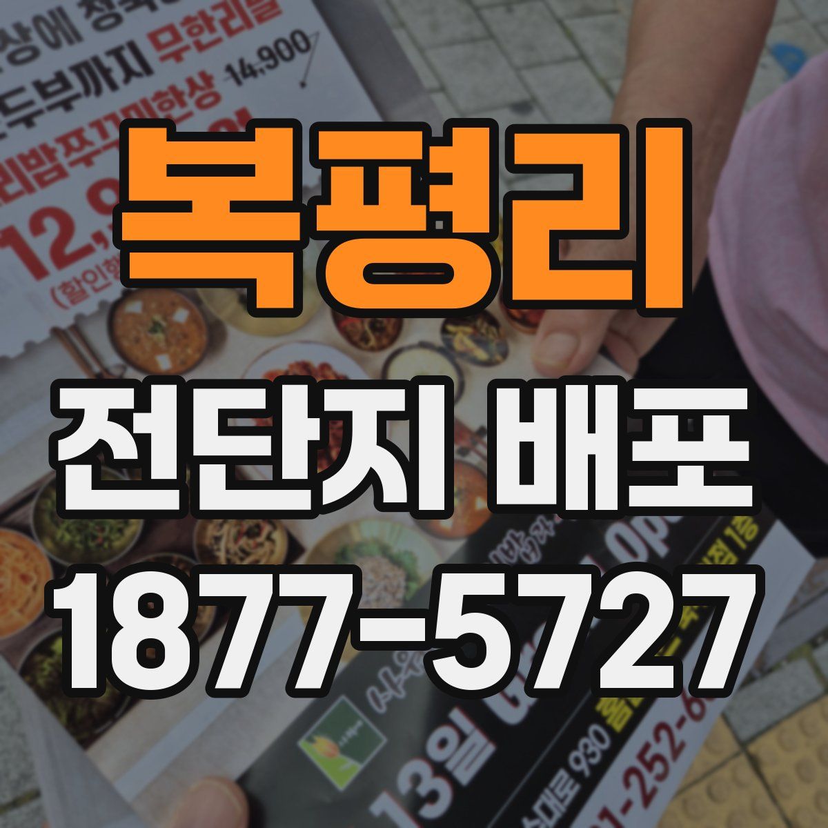 복평리 전단지 배포